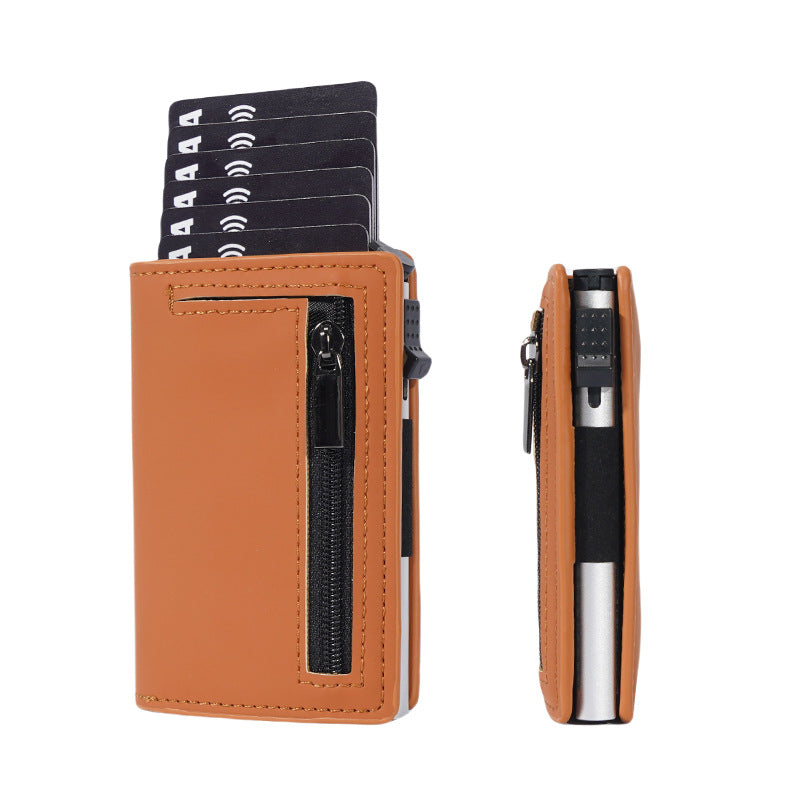 Jackal Magnetic Leather Card Holder